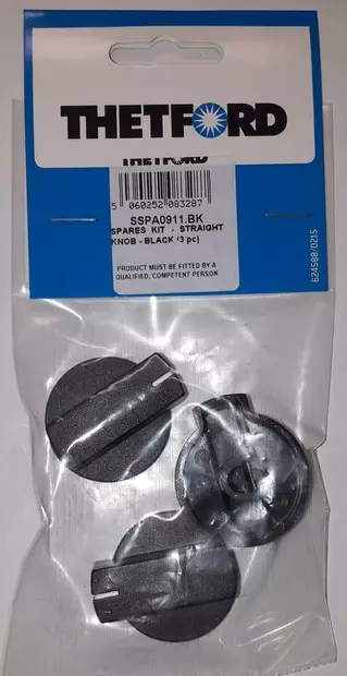 Säädinnuppisarja 3kpl, musta - Liedet, uunit ja osat - SSPA0911BK - 2