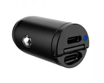 Autolaturi Mini 30W2Xusb-C Celly - Elektroniikka - 880-CCMINI2USBCBK - 1