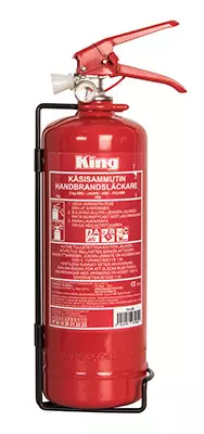 Jauhesammutin 2 kg 390 x 10 mm - Auton turvavarusteet - 114-2K - 1