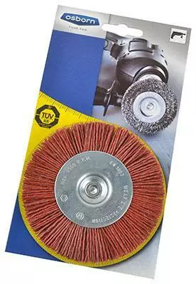 Nailon Pyörökaraharja 100 mm Punainen - Nailon- ja teräsharjat - 246-P600591K - 1