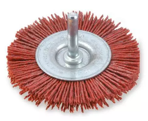 Nailon Pyörökaraharja 75mm Punainen - Nailon- ja teräsharjat - 246-P600491K - 1