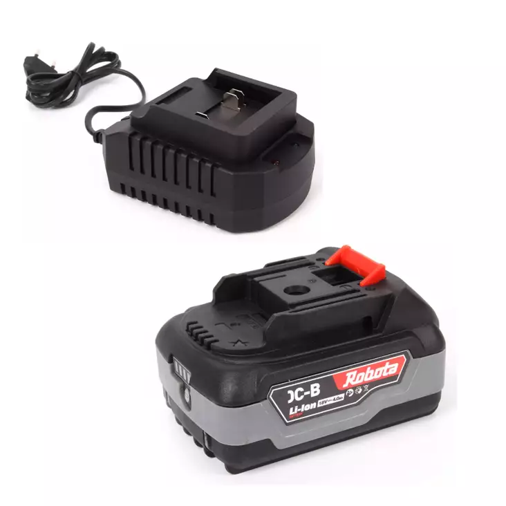 Robota starttipaketti (laturi + 2x4Ah akku) - Akut ja laturit akkukoneisiin - RO-SPAK - 1