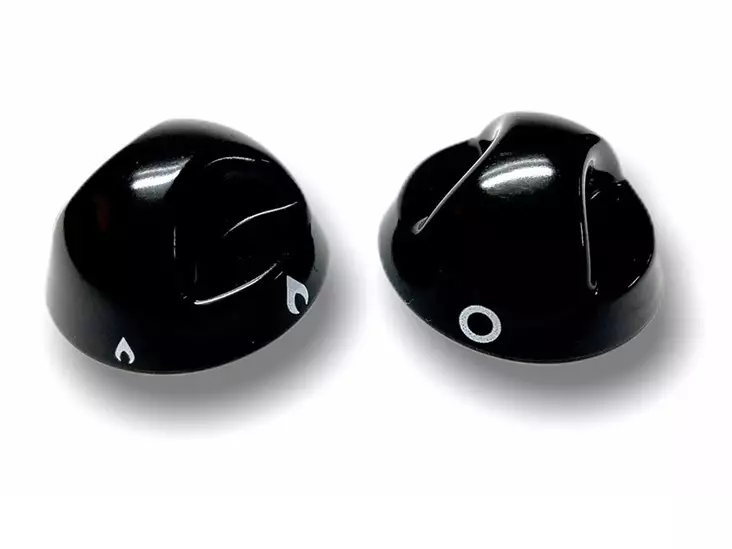 Säädinnuppisarja 3kpl, musta SPCC0918 - Liedet, uunit ja osat - SSPA0918BK - 1