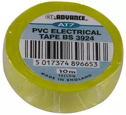 Sähköteippi keltainen 15mm x 10m - Teipit - 921-6041K - 1