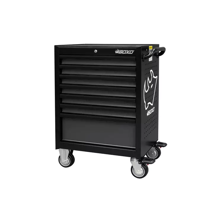 Työkaluvaunu - 7 laatikkoa, mustat kahvat - Työkaluvaunut ilman työkaluja - 285-7071XBK - 1
