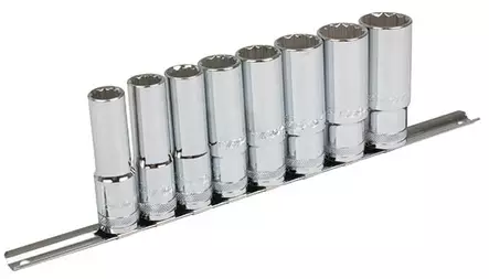 Hylsysarja pitkä 1/2" Kiskossa 12-kulmainen - Hylsysarjat - 284-B33-D1908RL - 1