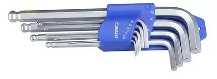 Kuusiokoloavainsarja pallopää 1,5-10 mm pitkät - Työkalusarjat - 284-B91-3467L - 1