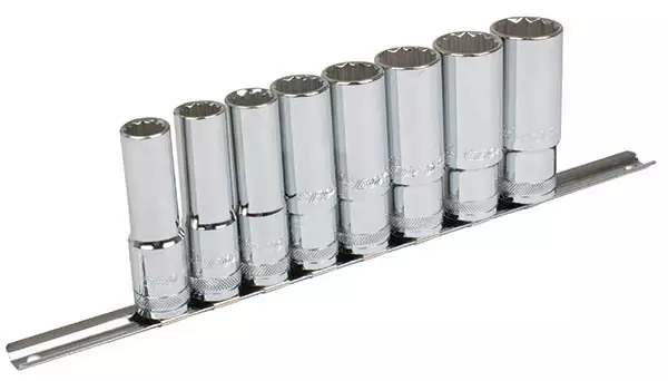 Hylsysarja pitkä 1/2" Kiskossa 12-kulmainen - Hylsysarjat - 284-B33-D1908RL - 1