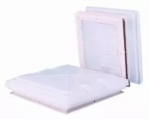 Kattoluukku 40x40 beige hyttysverkko katto 24-56 mm katon paksuus 24-56 mm hyttysverkko - Kattoluukut ja osat - 0100502L - 1