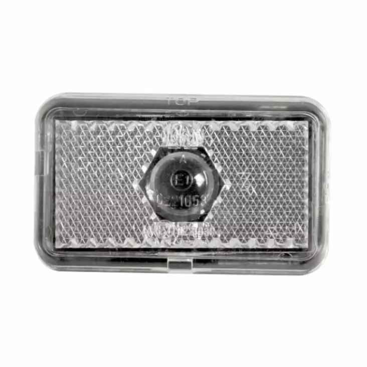 Seisontavalon lasi 74x45mm valkoinen PLR 130 - Äärivalot - 0900330L - 1