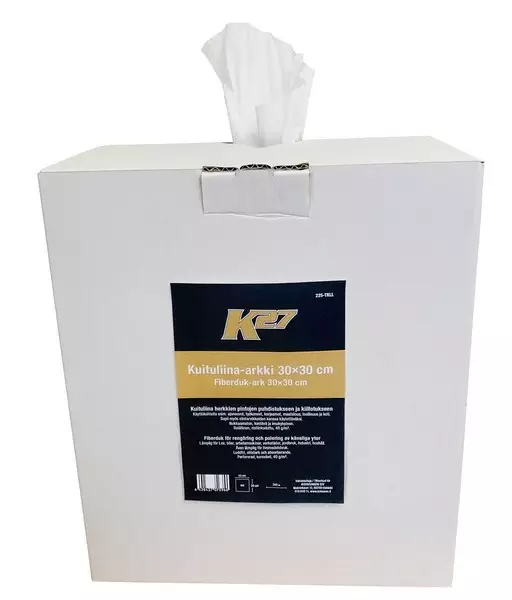 Valkoinen kuituliina-arkki 30 x 30 cm 800 kpl - Liinat ja rätit - 225-TKLL - 1