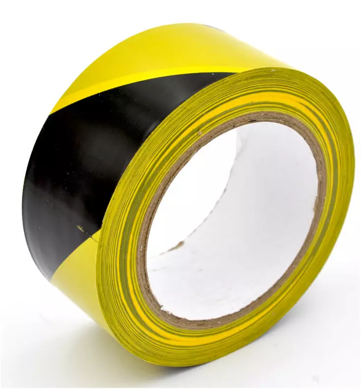Varoitusteippi 50 mmx33m Kelta/Musta - Teipit - 921-50MKM - 1