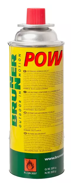 Brunner täyttöpullo Powergas, 227g - Karavaanarin tärkeimmät tarvikkeet - 0708021N - 1