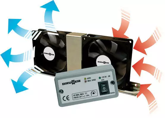 Brunner jääkaapin tuuletin Vento Electronic - Jääkaapit ja tarvikkeet Dometic - 7164010N - 1