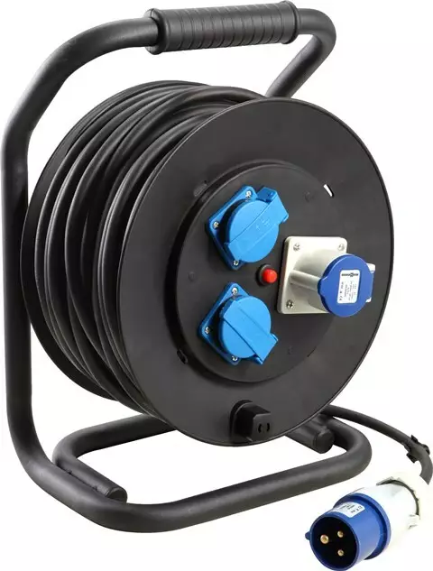 Brunner johtokela Drummer Rubber 25 m, CEE ja Schuko - Sähkökelat ja johdot - 0301081N - 1