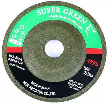 Hiomalaikka Vihreä Inox 125X5,0X22,2 - Hiomalaikat - 283-61-SUPERGREEN - 1