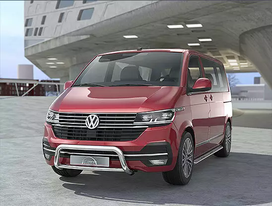 Lisävaloteline / valorauta 60/42mm poikkiputkella Volkswagen T6.1 2020- - VW valoraudat - AN18C4013N - 1