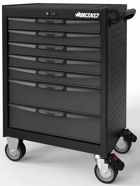 Työkaluvaunu Boxo 7071 Numerolukolla, 7-laatikkoa - Työkaluvaunut ilman työkaluja - 285-7071N - 1