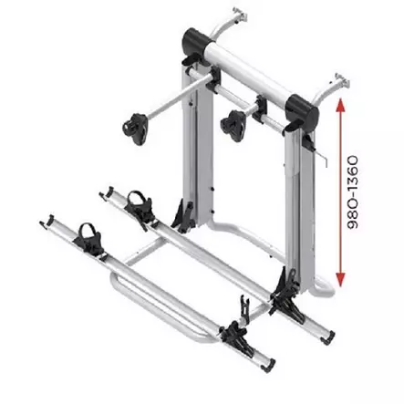Polkupyöräteline Lift Short 12 V. Korkeus 830-1210 mm - Asuntoauton ja -vaunun koriosat - BKL-SHO - 1