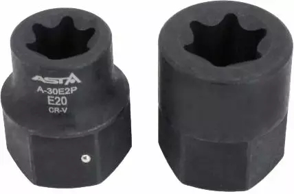 Asta 30mm hex e-torx voimahylsysarja e-20, e-24 - Hylsysarjat - ASTA-30E2P - 1
