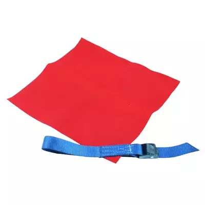 Varoituslippu 30 x 30cm ylipitkille kuormille - Kuormansidonta ja sidontaliinat - VARLIP - 1