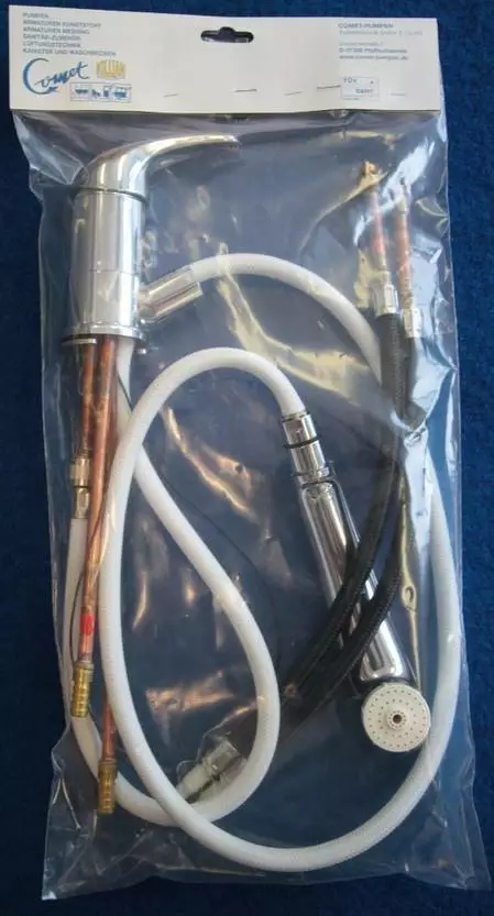 Vipusekoitushana+suihku Roma, kromattu - Hanat ja suihkutarvikkeet - 0600105P - 1