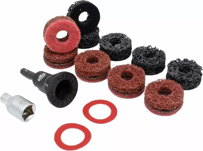 Asta 8mm hex / 1/2" hiomalaikkasarja navalle 40mm 14 osaa - Napa- ja laakerityökalut - ASTS-WH38R - 1