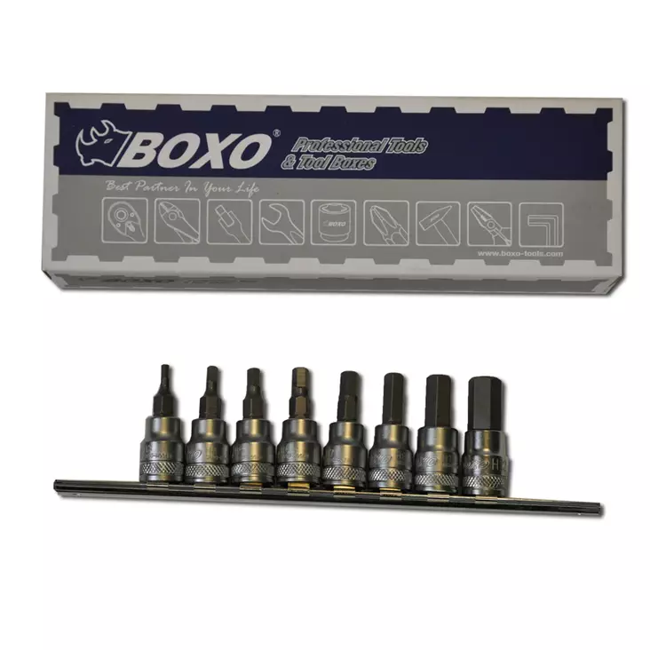 Hylsysarja 3/8" Kiskossa 3-12mm kuusiokolo - Hylsysarjat - 284-B33-IN3008R - 1