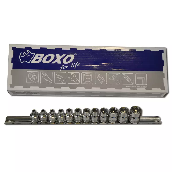 Hylsysarja 3/8" Kiskossa E4-20 E-Torx - Hylsysarjat - 284-B33-TX3012R - 1