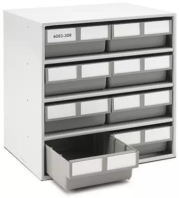 Laatikosto 8-lokeroa Harmaa Kennoset 400x300x395 mm - Lokerikot - 699-6083-30R - 1