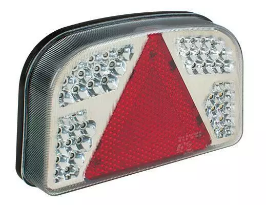 LED Takavalo Oikea K27 12V Reikien Väli 152,4 mm - Peräkärryn takavalot - 375-00227R - 1