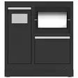 MONITOIMIKAAPPI HOPEISET KAHVAT - Kaapit - 285-341021S - 1