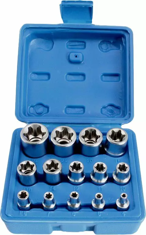 Asta 1/4" e-torx hylsysarja e4-e24 - Hylsysarjat - ASTS-P14ES - 1