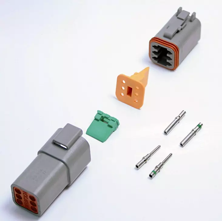 Deutsch DT lukitsin 6-uroskuor - Deutsch-liittimet - DT-W6S - 1