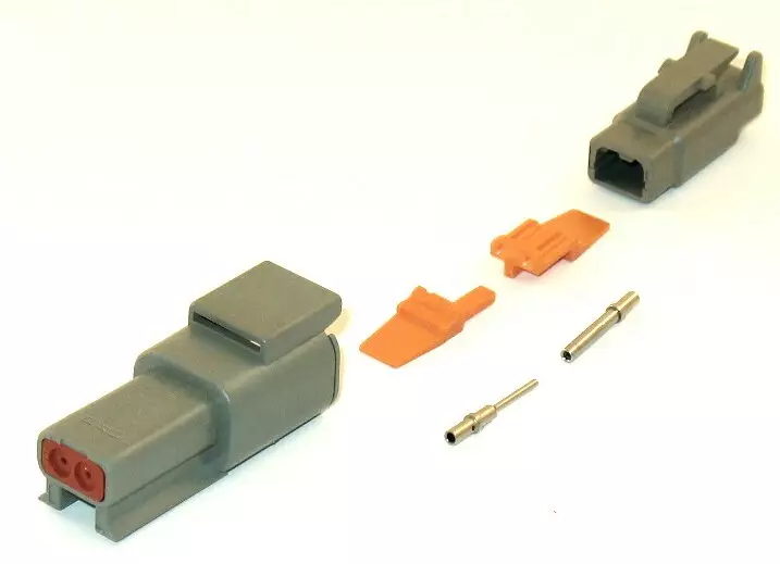 Deutsch DTM liitinlukitsin DTM06-2S uroskuoreen - Deutsch-liittimet - DTM-WM2S - 1