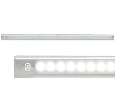 LED Sisävalo Kapea Hipaisukytkin 12V 770x40x11 mm Hopea - LED-sisävalot - 1614-40770S - 1