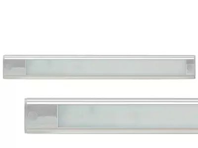 LED Sisävalo Kapea Ilman Katkaisijaa 12V 310x40x11 mm Hopea - LED-sisävalot - 1614-40310S - 1