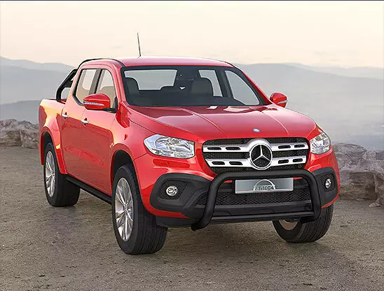MB X-Class Valorauta 76/51mm EU Hyväksytty Musta - Mercedes-Benz valoraudat - AN18N4413S - 1