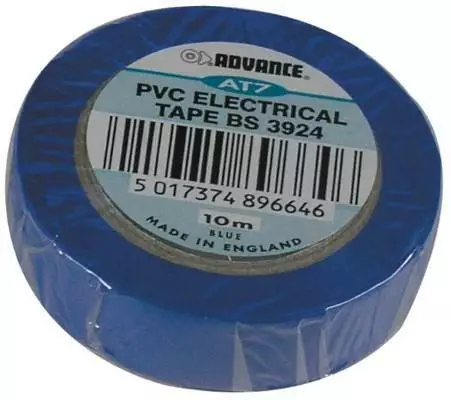 Sähköteippi sininen 15mm x 10m - Teipit - 921-6041S - 1