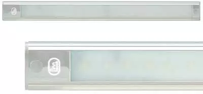 Sisävalo Kapea Hipaisukytkin 12V 410 mm Hopea Alumiini - LED-sisävalot - 1614-40410S - 1