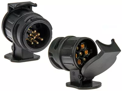 Adapteri 13 napainnen rasia - kärry 7 napainen pistoke - Peräkärryn rasiat ja pistokkeet - 1553-5600-BLIST - 1