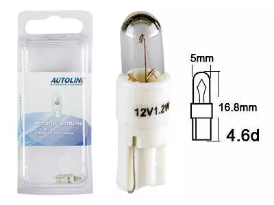 Polttimopari 12V 1,2W Valk. Blister - Auton polttimot - 1235A-BLIST - 1