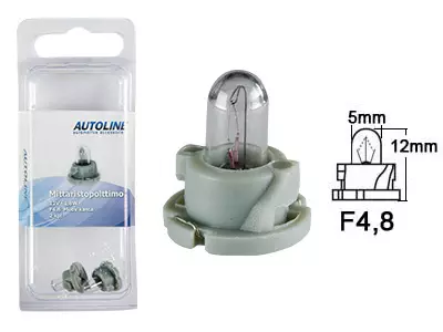 Polttimopari 12V 1,8W F4.8 Blister - Auton polttimot - 1293-BLIST - 1
