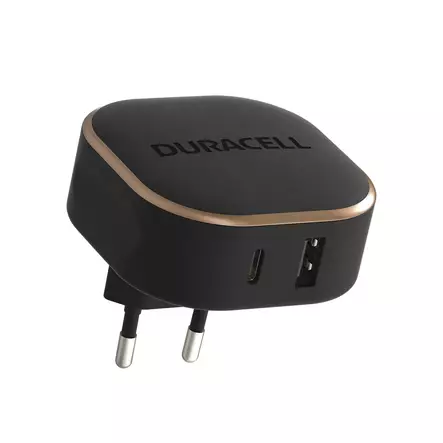Durasell musta USB A+C laturi PD 30 - Elektroniikka - DRACUSB20-EU - 1