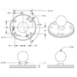 RAM Mounts B-sarja tasokiinnike 63 mm - RAM Mounts B-sarja - RAMB202U - 2