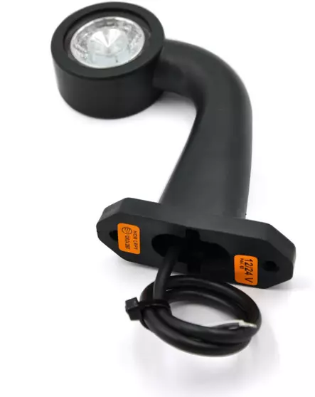 LED Äärivalo 90° 145mm Vasen Pun./Valk. 12/24V - Äärivalot - PSL905V - 1