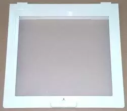 Hyttysverkko 40x40, leveä, valkoinen Leveä kehys, luukkuun 0100502, valkoinen - Kattoluukut ja osat - 0100512-2V - 1