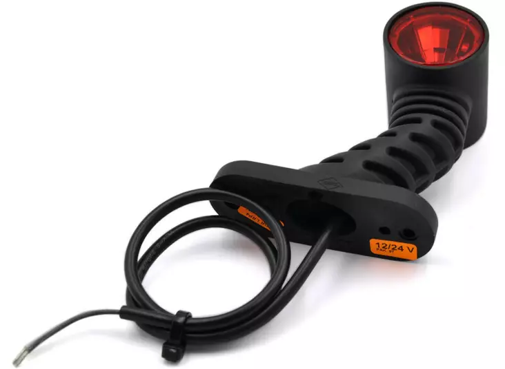 LED Äärivalo 125mm Vasen Pun kelt. Valk. 12/24V - Äärivalot - PSL903V - 1