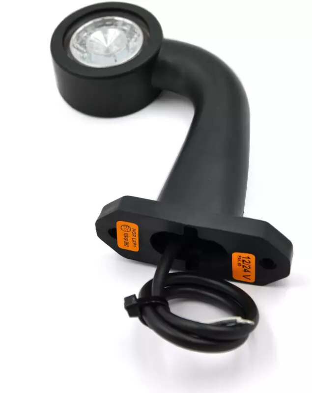 LED Äärivalo 90° 145mm Vasen Pun./Valk. 12/24V - Äärivalot - PSL905V - 1