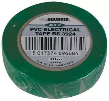 Sähköteippi vihreä 15mm x 10m - Teipit - 921-6041V - 1